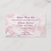 Poppy Petals Florist Visitekaartje (Achterkant)