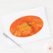 Poppy Petals Ovale Stickers (Envelop)