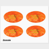 Poppy Petals Ovale Stickers (Vel)