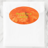 Poppy Petals Ovale Stickers (Tas)