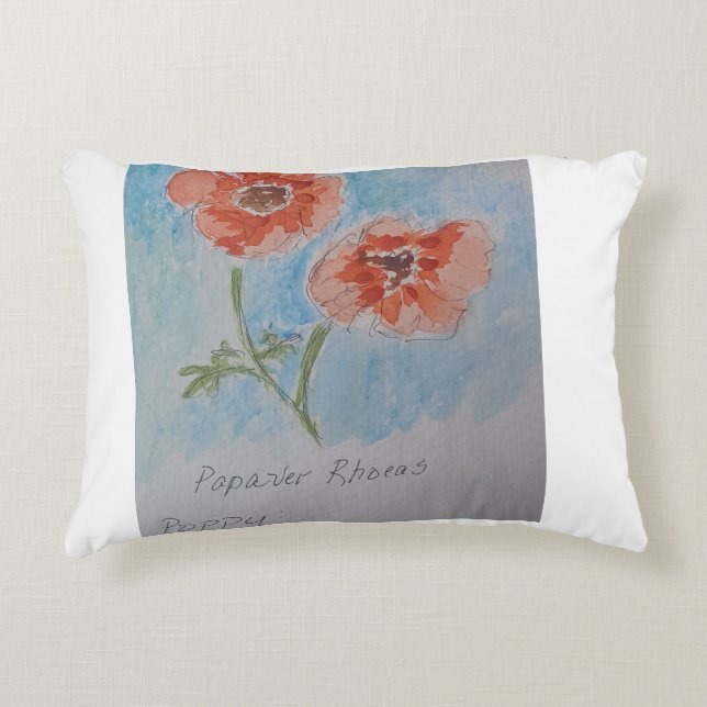 Poppy Pillow Accent Kussen (Voorkant)