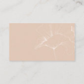 POPPY Pink & Airy Simple Branding Visitekaartje (Achterkant)