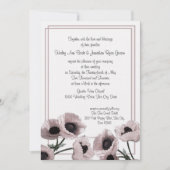 Poppy Pink Wedding Kaart (Voorkant)
