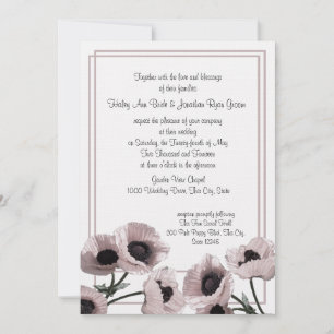 Poppy Pink Wedding Kaart
