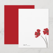 Poppy Place Cards { You Fold} Kaart (Voorkant / Achterkant)