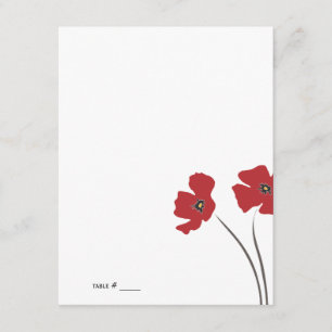 Poppy Place Cards { You Fold} Kaart