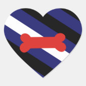 POPPY PLAY PRIDE DIAGONAL HART STICKER (Voorkant)