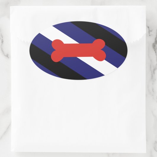 POPPY PLAY PRIDE DIAGONAL OVALE STICKER (Tas)