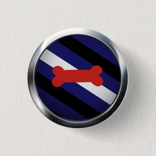 POPPY PLAY PRIDE MEDALLION RONDE BUTTON 3,2 CM (Voorkant)