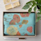 Poppy Poppies Rode Waterverf Bloembloem Tissuepapier (Geschenk)