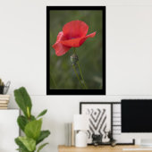 Poppy. Poster door cARTerART (Thuiskantoor)