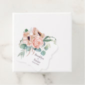 Poppy Radiance bruiloft Bedankjes Labels (In situ)