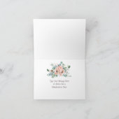 Poppy Radiance bruiloft Bedankkaart (Binnen)