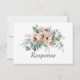 Poppy Radiance Bruiloft RSVP/Reactie RSVP Kaartje