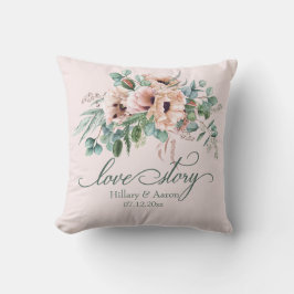 Poppy Radiance "Love Story" bruiloft Kussen