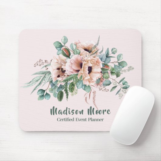 Poppy Radiance Naam Inscriptie Muismat (Met muis)