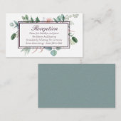 Poppy Radiance Trouwreceptie Informatiekaartje (Voorkant / Achterkant)