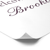 Poppy Radiance Weddenschap Welkom Poster (Hoek)