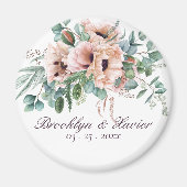 Poppy Radiance Wedding Favor Magneet (Voorkant)