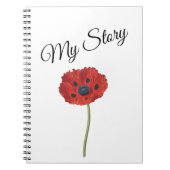 Poppy red notitieboek (Voorkant)