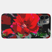 Poppy Red Retro Floral Design Case-Mate iPhone Case (Achterkant (horizontaal))