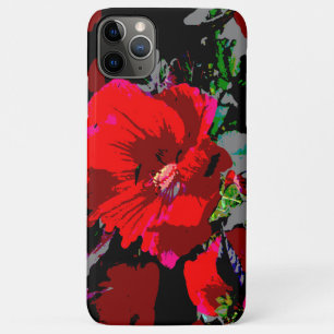 Poppy Red Retro Floral Design Case-Mate iPhone Case