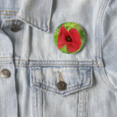 Poppy Red Ronde Button 5,7 Cm (In situ)