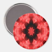 Poppy Red Star. Magneet (Voorkant / Achterkant)