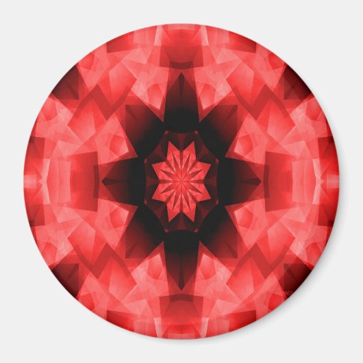 Poppy Red Star. Magneet (Voorkant)