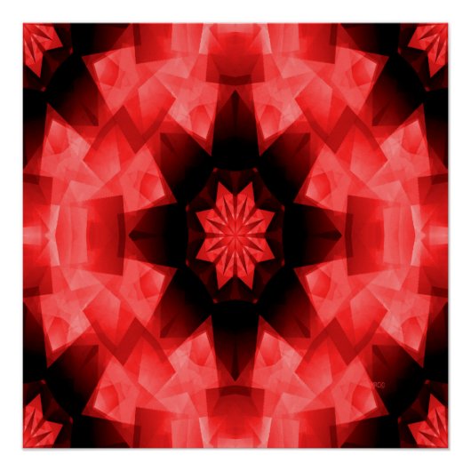 Poppy Red Star. Perfect Poster (Voorkant)