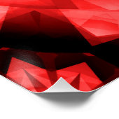 Poppy Red Star. Perfect Poster (Hoek)