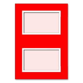 Poppy Red Tented Place Card Kaart