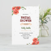 Poppy Red-themafartij Kaart (Staand voorkant)