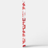 Poppy Red | White Chic Paisley Pattern Case-Mate iPhone Case (Achterkant / Links)