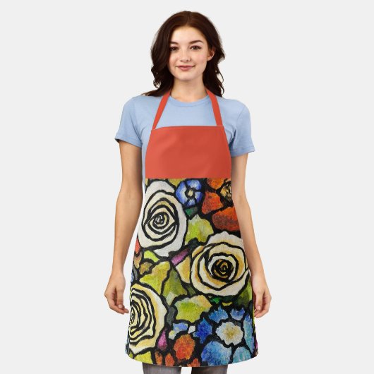 Poppy Roos Floral Schort (Gedragen)