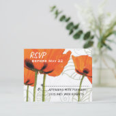 Poppy RSVP Kaartje (Staand voorkant)