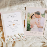 POPPY Rustic Waterverf Wildflower Foto bruiloft Kaart<br><div class="desc">Deze trouwuitnodiging bevat een rustige waterverf gedempt pastelgetonde wilde bloemen en een moderne lettertypecombinatie. Deze trouwuitnodiging is perfect voor je lente- of zomerevenement. Voeg uw foto- en trouwwebsite eenvoudig aan de achterzijde toe voor een persoonlijke aanraking. Paar met alles in het POPPY-Collectie voor een persoonlijke aanraking.</div>