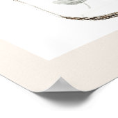 POPPY Rustieke Wildflower Mason Jar Bridal Welkom Poster (Hoek)