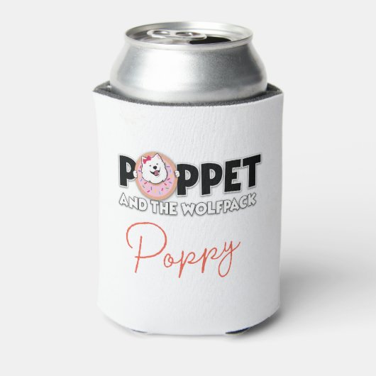 Poppy samoyed blikjeskoeler (Blikje Achterkant)