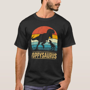 Poppy Saurus Rex Dinosaur Poppysaurus Funny Vader T-shirt