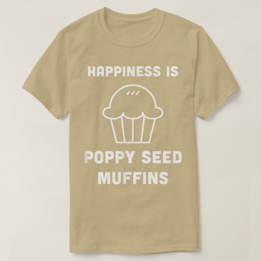 Poppy Seed Muffins Breakfast Brunch Cooking Pastry T-shirt (Design voorkant)