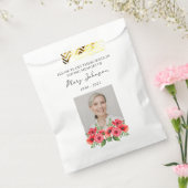Poppy Seed Packet Memorial Funeral Favor Bag Bedankzakje (Gezegeld)