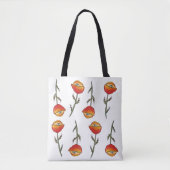 Poppy Sight Waterverf Floral Art Tas (Voorkant)