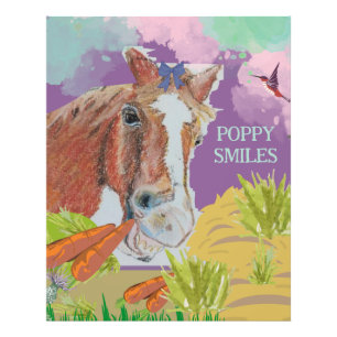 POPPY SMILES FOTO AFDRUK