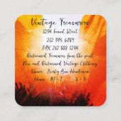 Poppy Sun Ray Vierkante Visitekaartje (Voorkant)