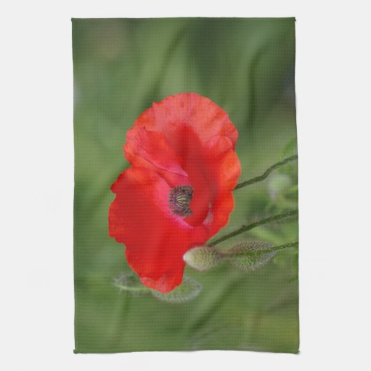 Poppy Tea Towel Theedoek (Verticaal)