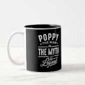 Poppy the Legend Tweekleurige Koffiemok (Links)