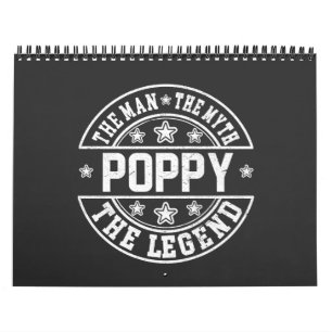 Poppy The Man The Myth The Legend Father's Day Kalender