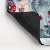 Poppy van de mist - Mousepad Muismat (Hoek)