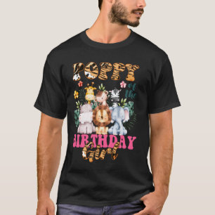 Poppy Van Het Verjaardagsmeisje Dierentuin Thema D T-shirt